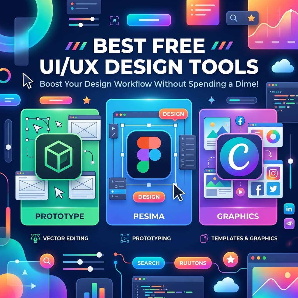 Best Free UI/UX Design Tools for Beginners featured image