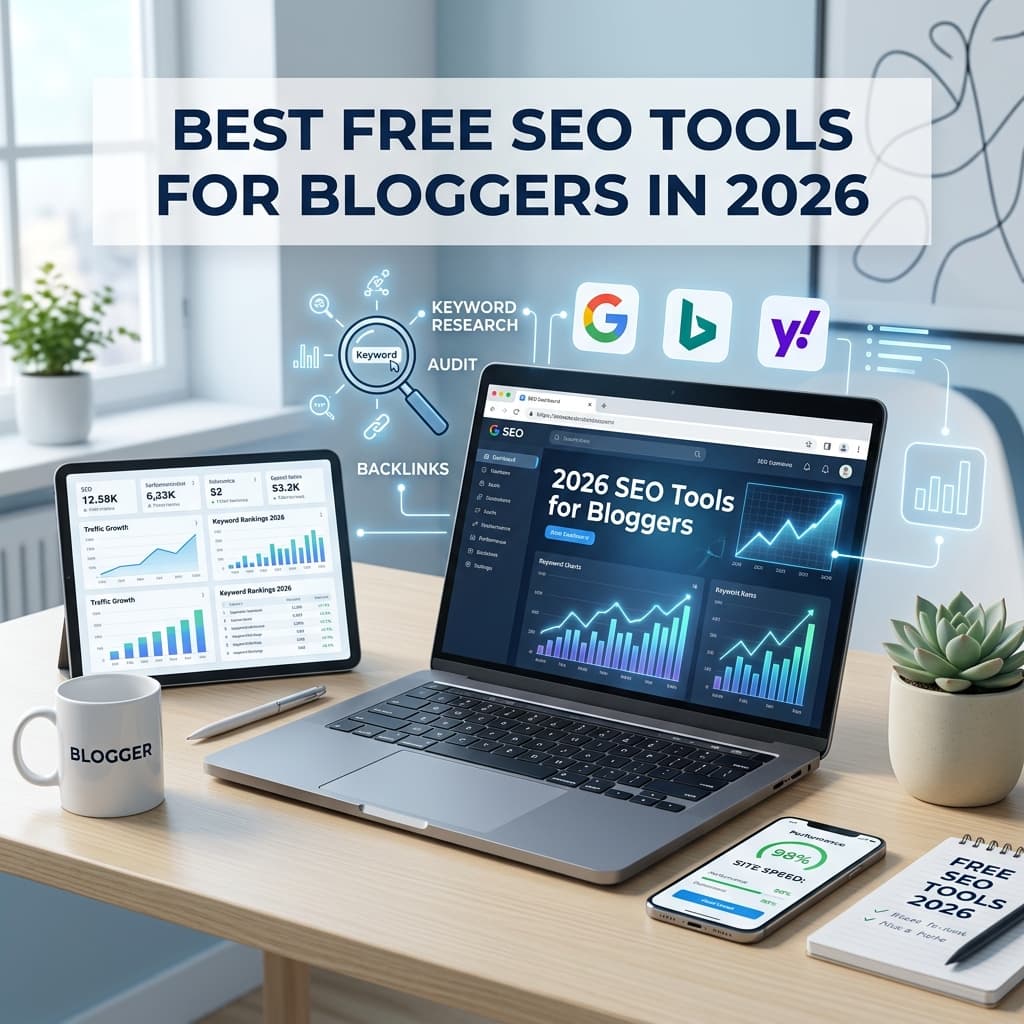 15+ Best Free SEO Tools for Bloggers in 2026: Rank Faster featured image